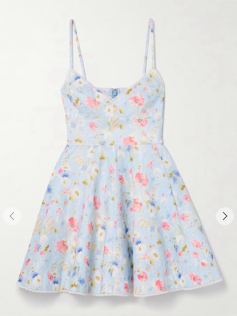 Zimmerman Lucky floral linen minidress